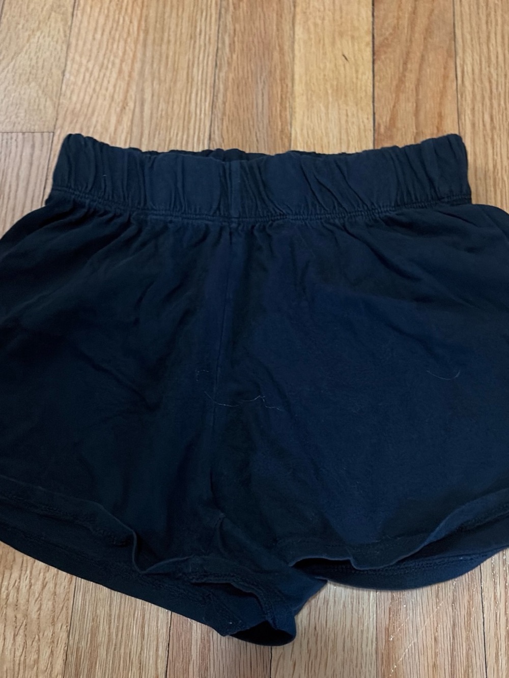 Black Women's Elastic-Waist Lounge Shorts